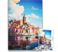 Puzzle pour Adultes 1000 pièces, Motif Peinture à l'huile Calem, Passe-Temps paisible et satisfaisant, Assemblage Parfait, découpe de précision, Dimensions:38x52cm