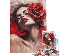 Puzzle pour Adultes 1000 pièces Murmure de Romance Puzzle 1000 pièces Jeu éducatif de découpe de précision Jeu Amusant et Stimulant pour Toute la Famille (50x75cm)