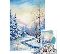 Puzzle pour Adultes 1000 pièces Murmure d'hiver Jeu Manuel Une œuvre d'art Cadeau Unique pour Un Anniversaire et Noël (Dimensions 38x52cm)