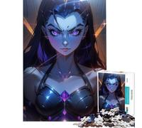 Puzzle pour Adultes 1000 pièces Mystic Black Widow Jeu de réflexion captivant Jouet addictif pour cultiver la Patience Idée Cadeau Décoration Parfaite (Dimensions 38x52cm)
