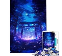 Puzzle pour Adultes 1000 pièces Mystic Torii Twilight Puzzle de 1000 pièces Décoration intérieure pour Les Amis et la Famille (50x75cm)