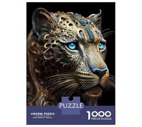 Puzzle pour Adultes 1000 Pièces Mystical Cosmic Leopard Puzzle pour Adultes Jeux Relaxants Course De Vitesse Manuelle Difficile Et Stimulant 38x26cm/1000pcs