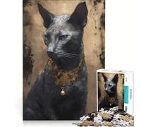 Puzzle pour Adultes 1000 pièces Mythe du Chat Cornish Rex, Jeu Familial, décompression intellectuelle, Cadeau Stimulant 38x52cm