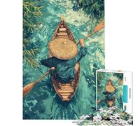 Puzzle pour Adultes 1000 pièces Navigation sur des eaux tranquilles Jeu Relaxant Défi intellectuel Jouet addictif pour Toute la Famille (Taille 38x52cm)