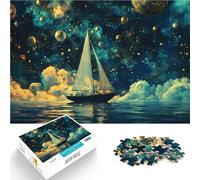 Puzzle pour Adultes 1000 pièces Naviguer à Travers Le Cosmos Jouets éducatifs d'apprentissage Jeu de défi Unique 38x26cm