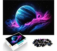 Puzzle pour Adultes 1000 pièces Nébuleuse Cosmique avec planètes Jouets Jeux éducatifs Soulagement du Stress Une œuvre d'art 38x26cm