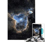 Puzzle pour Adultes 1000 pièces Nébuleuse du Cœur dans l'espace Profond Décoration Murale Cadeau Anti-Stress (Dimensions 38x52cm)
