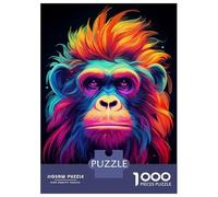 Puzzle pour Adultes 1000 Pièces Neon Ape Puzzles pour Adultes Jeux De Détente Modèle À Assembler Est Idéal comme Cadeau 52x38cm/1000pcs