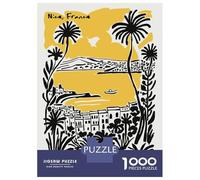 Puzzle pour Adultes 1000 Pièces Nice, France Travel Puzzles pour Adolescents, Jeux Amusants, Passe-Temps Idéal comme Cadeau 70x50cm/1000pcs