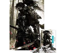 Puzzle pour Adultes 1000 pièces Ninja Samouraï Aquarelle Puzzle pour Adultes Jeu Manuel Découpe de précision Cadeau d'anniversaire et Unique (Dimensions 50x75cm)