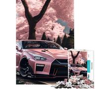 Puzzle pour Adultes 1000 pièces Nissan S Silvia Sakura Jeu éducatif de 1000 pièces découpe de précision Jeu Amusant et Stimulant pour Toute la Famille (38x26cm)
