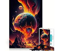 Puzzle pour Adultes 1000 pièces Oasis Céleste Art de Bord Précis Jeu de Construction Focus Jeu de Temps Confortable Décoration Murale de Noël (38x26cm)