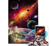 Puzzle pour Adultes 1000 pièces Odyssée Galactique Anime Jeu Pratique Défi d'intelligence cérébrale Jouet addictif Cadeau d'anniversaire Cadeau pour Femmes (Dimensions 38x26cm)