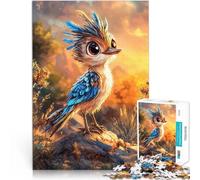 Puzzle pour Adultes 1000 pièces Oiseau Mignon au Coucher du Soleil Loisirs en Famille Car C'est Un pour Toute la Famille 38x52cm