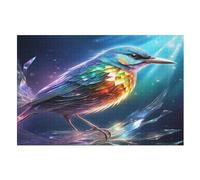 Puzzle pour Adultes 1000 Pièces Oiseau Mignon Puzzles en Bois Créatifs-Jeu Pratique -Décoration Familiale （75×50cm）