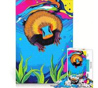 Puzzle pour Adultes 1000 pièces Ornithorynque Odyssée sous-Marine Jouet éducatif pour Passer Le Temps à la Maison Cadeau d'anniversaire 38x52cm