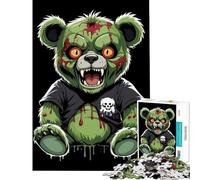 Puzzle pour Adultes 1000 pièces Ours Zombie Jeu de réflexion captivant Jouet addictif pour cultiver la Patience pour Un Anniversaire (Dimensions 50x75cm)