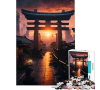 Puzzle pour Adultes 1000 pièces Pagode dans la forêt Puzzle 1000 pièces Décoration Murale Jeu Difficile et Stimulant pour Toute la Famille (38x26cm)