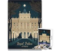Puzzle pour Adultes 1000 pièces Palais Royal de Madrid Jeu éducatif Familial Décoration ou Cadeau Artistique Dimensions 50x75cm