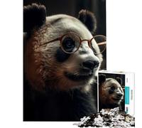 Puzzle pour Adultes 1000 pièces Panda Mignon Jeu éducatif Jouet d'apprentissage pour Toute la Famille (Taille 50x75cm)