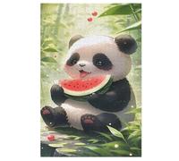 Puzzle pour Adultes 1000 Pièces Panda Puzzles en Bois Créatifs-Jeu Pratique -Décoration Familiale 78×53cm