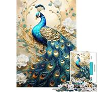 Puzzle pour Adultes 1000 pièces Paon Mythique Jeu Amusant et Difficile Cadeau Unique pour Un Anniversaire ou Noël (Dimensions 50x75cm)