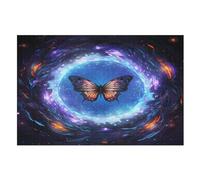 Puzzle pour Adultes 1000 Pièces Papillon Puzzles en Bois Créatifs-Jeu Pratique -Décoration Familiale （75×50cm）