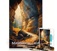 Puzzle pour Adultes 1000 pièces Parc National de Mammoth Cave,Art de qualité supérieure,Jeu de compétences cognitives,Jeu Occasionnel,Cadeau d'anniversaire (50x75cm)