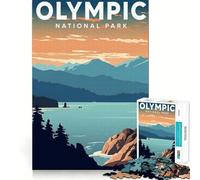Puzzle pour Adultes 1000 pièces Parc National Olympique Assemblage Lisse Amusant Résolution de problèmes Jeu décontracté Idéal pour Un Anniversaire Art et créativité (38x26cm)