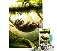 Puzzle pour Adultes 1000 pièces Paresseux Détendu Difficile et Stimulant Améliore la mémoire Jouet éducatif pour Les 14 Ans et Plus (50x75cm)