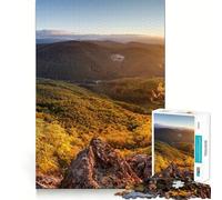 Puzzle pour Adultes 1000 pièces Paysage de forêt d'automne Découpe serrée Jeu de logique Amusant Détente Cadeau d'anniversaire pour l'esprit (38x52cm)