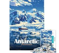 Puzzle pour Adultes 1000 pièces Paysage de la péninsule Antarctique Puzzle pour Adolescents Jeu de réflexion Découpe de précision Activités Amusantes à la Maison (Dimensions 38x26cm)