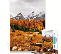 Puzzle pour Adultes 1000 pièces Paysage de Montagne d'automne Découpe précise Jeu d'adresse et de réflexion Détente Cadeau Artistique de Noël (50x75cm)