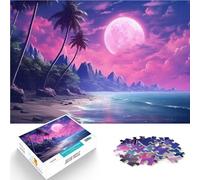 Puzzle pour Adultes 1000 pièces Paysage de rêve Tropical éthéré Jeu Familial Anti-Stress Défi Difficile Jeu de défi Unique 75x50cm