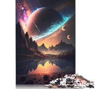 Puzzle pour Adultes 1000 pièces Paysage d'horizon Galactique Puzzle en Bois pour Adultes et Enfants Jouet éducatif 1000 pièces (75x50cm)