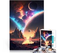 Puzzle pour Adultes 1000 pièces Paysage d'oasis Galactique Jouet éducatif d'apprentissage Collection d'artistes, Beaux-Arts 75x50cm