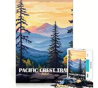 Puzzle pour Adultes 1000 pièces Paysage du Pacific Crest Trail Art à Assemblage Lisse Jeu Amusant de résolution de problèmes Jeu décontracté Idéal pour Un Anniversaire ou Une activité Artistique
