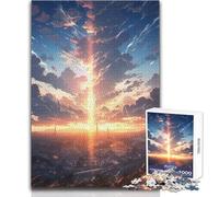 Puzzle pour Adultes 1000 pièces Paysage du Pays de Galles, Un Merveilleux Casse-tête, Jeu Familial, Cadeau d'anniversaire, Cadeau de Père Noël Secret, Dimensions 50x75cm