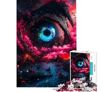 Puzzle pour Adultes 1000 pièces Paysage Œil Cosmique Jeu de Manipulation Une œuvre d'art Cadeau Unique pour Un Anniversaire et Noël (Dimensions 38x26cm)