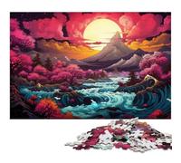 Puzzle pour Adultes 1000 pièces Paysage Japonais Fantastique Chaque pièce est Unique Jeu Familial Stimulant 1000 pièces (75 x 50 cm)