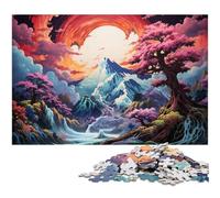 Puzzle pour Adultes 1000 pièces Paysage Japonais Fantastique Peinture Puzzles pour Puzzles en Bois Jouet éducatif Anti Stress 1000 pièces (75 x 50 cm)