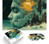 Puzzle pour Adultes 1000 pièces Paysage Marin de rêve Compétition de Vitesse Manuelle Convient pour la décoration de Bureau 75x50cm