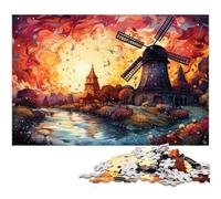Puzzle pour Adultes 1000 pièces Paysage psychédélique coloré Chaque pièce est Unique - Jeu Familial Stimulant et Amusant 1000 pièces (38 x 26 cm)