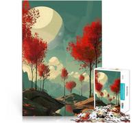 Puzzle pour Adultes 1000 pièces Paysage Simple Difficile à réaliser mais Amusant et Humoristique Une œuvre d'art 52x38cm