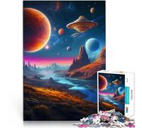 Puzzle pour Adultes 1000 pièces Paysage surréaliste pour Le Jeu éducatif Challenge Toy Renforcer l'amour Entre Les Couples 38x26cm