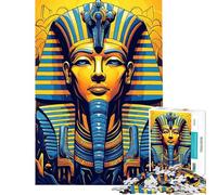 Puzzle pour Adultes 1000 pièces Pharaon Ramsès II Puzzles pour Adolescents Jouets Anti-Stress Découpe de précision Cadeaux pour Amis et Famille (Taille 38x26cm)