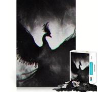 Puzzle pour Adultes 1000 pièces Phénix Noir à découpe précise Activité ludique et intellectuelle,Loisir et Divertissement,Cadeau d'anniversaire (38x52cm)