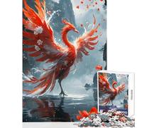 Puzzle pour Adultes 1000 pièces Phoenix Rising Paysage Brumeux décoration intérieure Jouet Cadeau d'anniversaire Jeu Familial entraînement pour Le Cerveau et la dextérité Dimensions 50x75cm