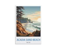 Puzzle pour Adultes 1000 pièces Plage de Sable d'Acadia, Maine, Lever de Soleil, à Faire soi-même, Jeu éducatif Amusant Parent-Enfant, pour Maman, épouse ou Amie, 70 x 50 cm