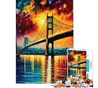 Puzzle pour Adultes 1000 pièces Pont du Bosphore Istanbul Jeu Impossible Apprentissage Jouets éducatifs Cadeau d'anniversaire Découpe de précision (Dimensions 38x26cm)